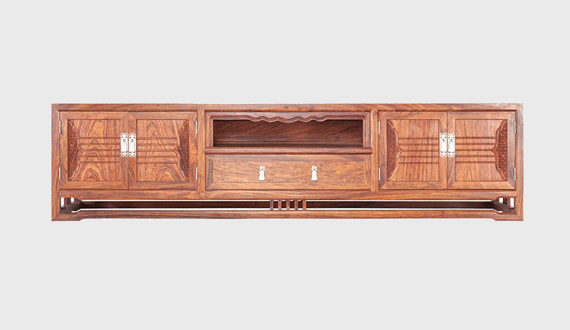 安徽刺猬紫檀电视柜低柜现代中式全实木电视柜客厅高低柜